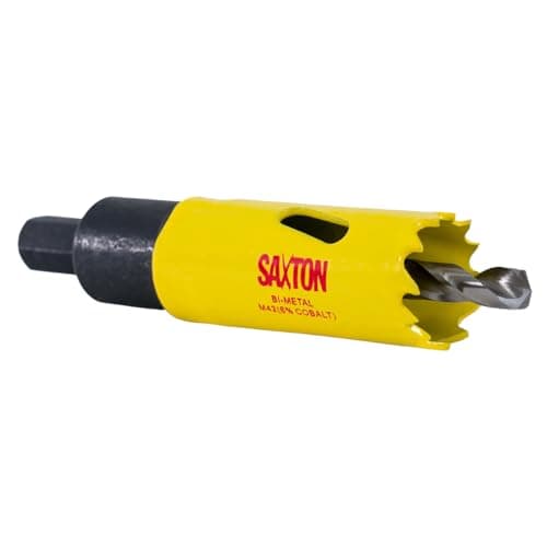 Image of Saxton HSS Hole Saw Cutter M42 Bi-Metal 8% Cobalt Heavy Duty + Arbor (14mm – 230mm) (19mm + Arbor)