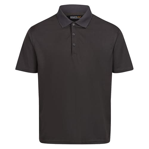 Image of Regatta Professional Mens Pro Wicking Casual Polo Short Sleeved T Shirt Seal Grey