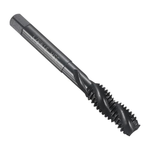 Image of sourcing map Spiral Flute Thread Taps 3/8-16 BSW H2 Machine Threading Tap Bit, Nitrided Coated Screw Tapping Repair Tool, M2 High-Speed Steel (HSS6542)