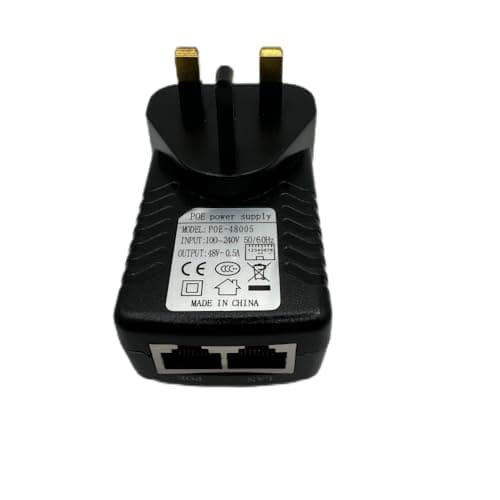 Image of Multibao POE Power Supply Adapter 48v 0.5A PoE Injector adapter UK Wall Plug Power over Ethernet