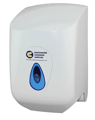 Image of Centre-Feed Paper Towel Dispensers White - Discounted Cleaning Supplies DCS60PWB