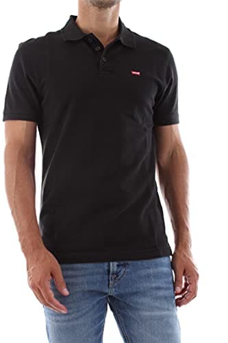 Image of Levi's Men's Housemark Polo T-Shirt, Mineral Black, S