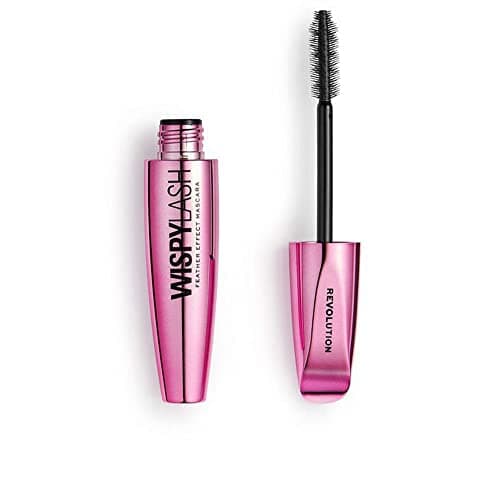 Image of Revolution Beauty London Wispy False Lash Mascara, Angled Brush, Fast-Drying, Natural Look, Black