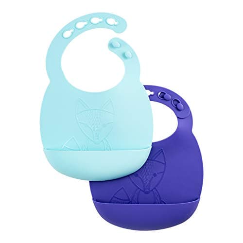Image of Dr. Brown's Silcone Baby Bib, 2 Pack