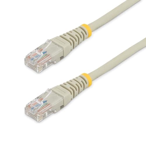 Image of StarTech Cat5e Ethernet Cable - 20 ft - Gray - Patch Cable - Molded Cat5e Cable - Network Cable - Ethernet Cord - Cat 5e Cable - 20ft (M45PATCH20GR)