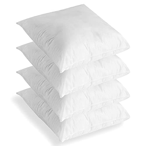 Image of C Stores -17” x 17” Cushion Inner Pads Square Insert Fillers- Pack of 4 (43 x 43 cm) Anti-Allergy