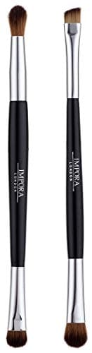 Image of Eye Brush Set – Double Ended Makeup Brushes by Impora London. Eyeshadow Tools for Blending, Defining, Smudging, Shading. Perfect for Travel.