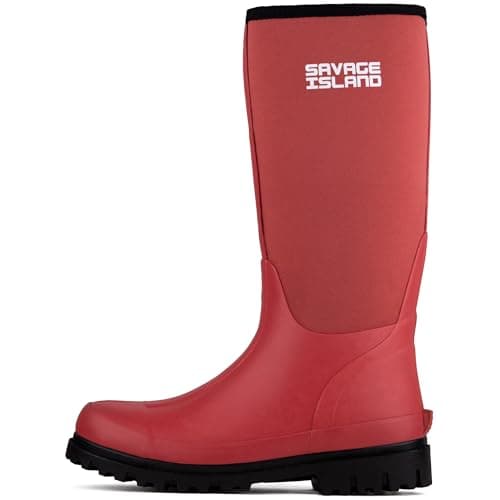 Image of Savage Island Women's Neoprene Insulated Rubber Wellington Boots Warm Lined Fully Knee High Waterproof Wellies