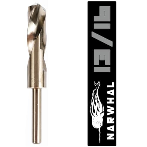 Image of 13/16 Cobalt Drill Bits - 1 Pack - 6 Inch Length - M35 Cobalt Drill Bits with Storage Case - Perfect Drill Bits for Metal, Hardened & Stainless Steel, Cast Iron, and More!