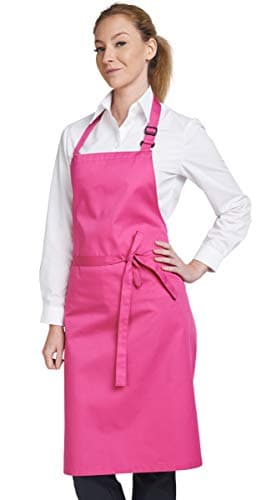 Image of Dennys Multicoloured Bib Apron 28x36, Berry, O/S. DP200