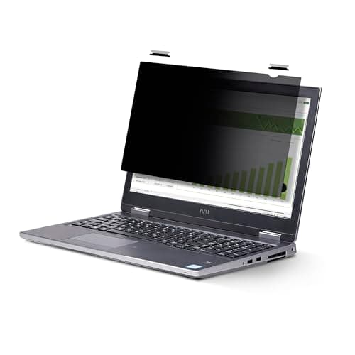 Image of StarTech.com 15.6-inch 16:9 Flip-Up Privacy Screen with Touch, Laptop Security Shield, Anti-Glare Blue Light Filter