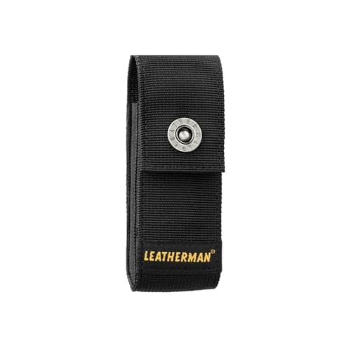 Image of Leatherman Nylon Sheath with Pockets - Holster for Charge, Crunch, Rebar, Rev, Skeletool, Wave & Wingman, Black, Medium