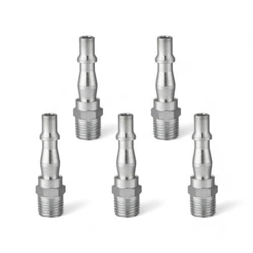 Image of x5 Genuine PCL Air Line Airflow Male Adaptor 1/4 BSP Fitting Connector