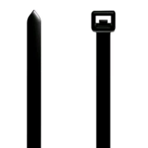 Image of enTie Black Cable Ties 4.8mm x 300mm Nylon 66 UL Approved [100 Pack]