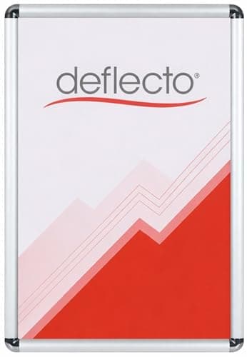 Image of Deflecto® Rounded Corner A1 Snap Frame with a 25mm profile Silver