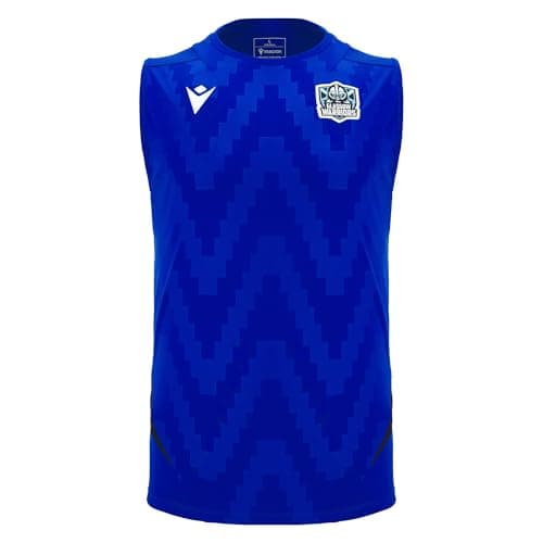 Image of Macron Glasgow Warriors 2025/26 Mens Training Poly Vest Blue (UK, Alpha, M, Regular, Regular)
