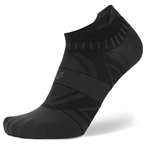 Image of Balega Hidden Dry Moisture Wicking Performance No Show Athletic Running Socks for Men and Women (1 Pair), Black, Medium, M