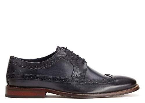 Image of Base London HAVISHAM Washed Navy Men's Brogue UK 10