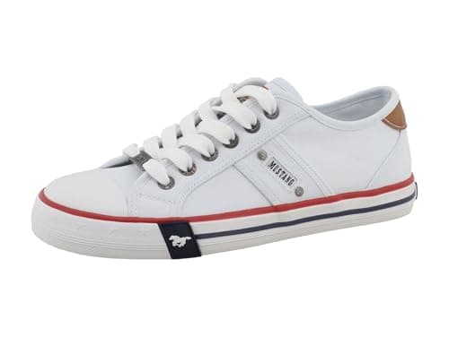 Image of MUSTANG Women's Low-Top Trainers, Women's Low Shoes, White 00002, 5 UK