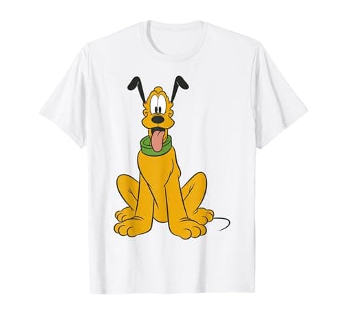 Image of Disney Mickey Mouse Pluto The Dog Portrait T-Shirt