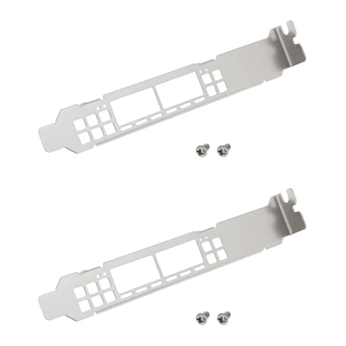 Image of OTOTEC 2pcs Network Card Full Height Brackets with Screws Compatible with Mellanox MCX653106A CX653106A Connectx-6