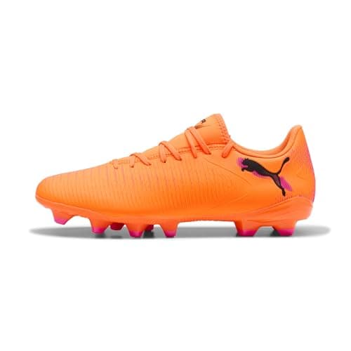 Image of PUMA Unisex Future 8 Play Firm Ground/Artifical Ground Football Boots, Heat Fire-PUMA Black-Ravish, 7 UK