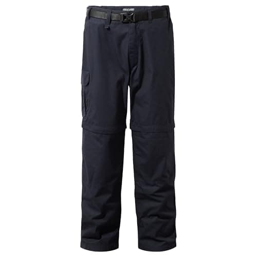 Image of Craghoppers Mens Kiwi Convertible Walking Trousers, Dark Navy, 40W / 29L EU