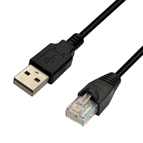 Image of DSD TECH SH-RJ50A USB to RJ50 Cable for APC UPS PowerChute Equivalent to AP9827(3M/10FT)