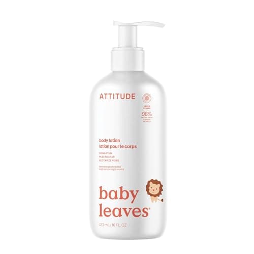 Image of ATTITUDE Baby Lotion, EWG Verified Moisturizer, Dermatologically Tested Moisturizing Cream, Vegan, Pear Nectar, 473 mL