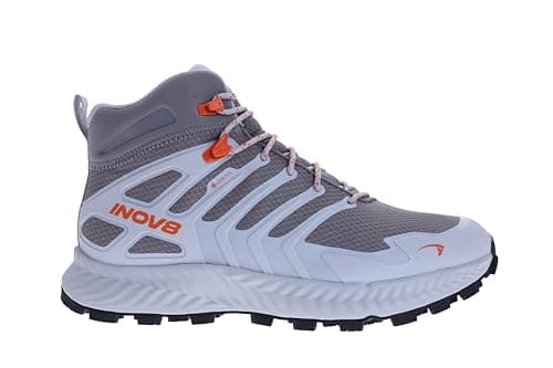 Image of INOV8 Roclite Mid GTX Women's Lightweight Walking Boots - Grey/Light Grey/Coral - 6 Wide