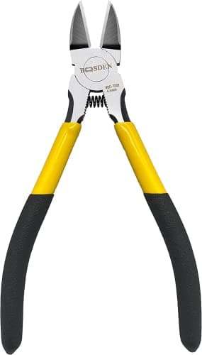 Image of BOOSDEN 6.5 inch Wire Cutters, Ultra Sharp Spring Loaded Side Cutters, Flush Cut Pliers for Jewelry Making, Floral Wire, Craft, Electronics, Diagonal Cutting Pliers, Wire Snips