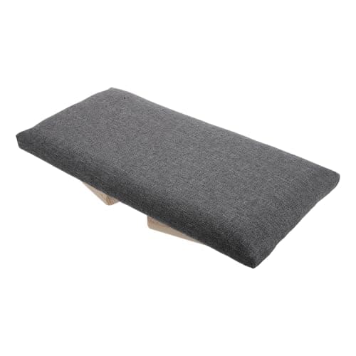 Image of Abaodam Folding Bench Deep Grey Wooden Prayer Stool Adjustable Sitting Seat for Adults Portable Chair Equipment Garden Accessories