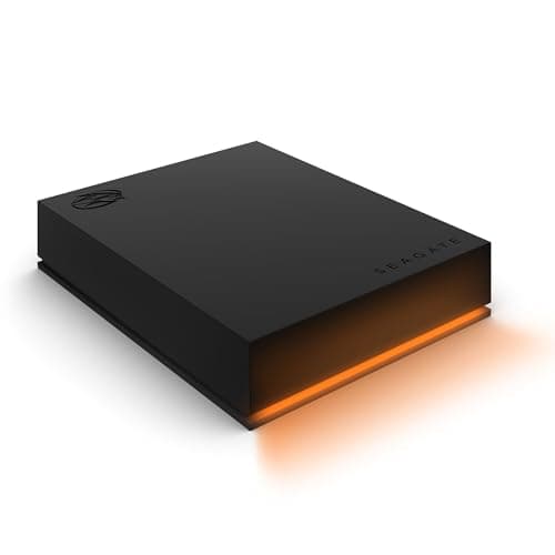 Image of Seagate FireCuda Gaming Hard Drive 5TB, External Hard Drive HDD, USB 3/2, RGB LED lighting, Data Rescue Services (STKL5000400)