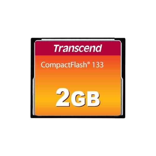 Image of Transcend 2GB CompactFlash 133 Memory Card (CF Card) Up to 50/20 MB/s, Supports Ultra DMA transfer mode 4 with MLC NAND Flash appropriate for entry-level DSLRs TS2GCF133