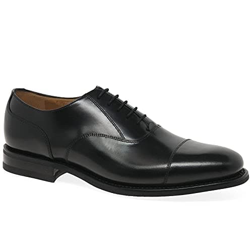 Image of Loake 300 Black Polished Leather - Rubber Soles, F Fit 7.5 UK