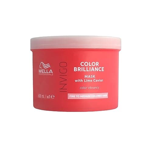 Image of Wella Professionals Invigo Color Brilliance Vibrant Color Mask - Boost Shine & Smooth Hair Texture for Colour Vibrancy - Intense Treatment Hair Mask for Fine & Medium Hair 500ml