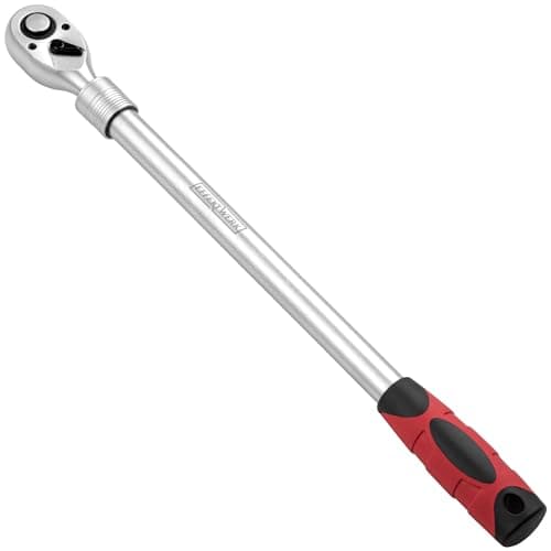 Image of EFFEKTWERK - Telescopic Ratchet - 1/2 Inch Drive, 72 Teeth - Extendable Handle 46-60 cm - with 6 Locking Positions - Torque 660 Nm