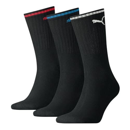 Image of Puma Unisex CREW SOCK, Black, 9-11 UK