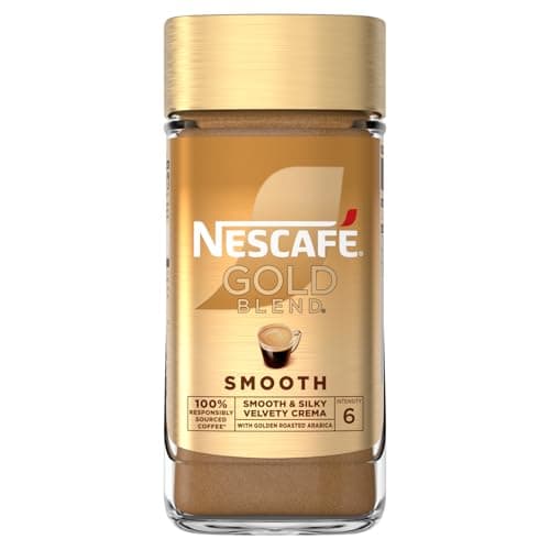 Image of NESCAFÉ Gold Blend Smooth Premium Instant Coffee, Silky Smooth Light Roasted Arabica and Robusta Coffee, 190g (Pack of 1)