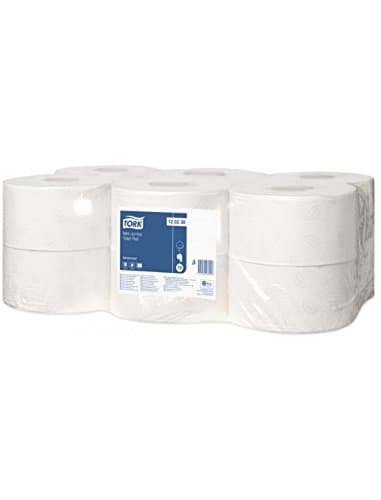 Image of Tork Mini Jumbo Toilet Roll (Pack of 12 Rolls)