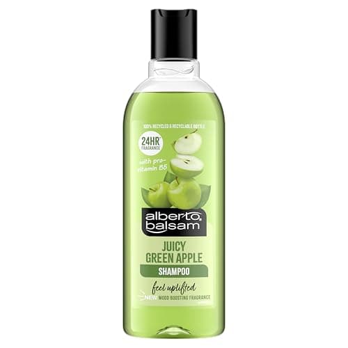 Image of Alberto Balsam Juicy Green Apple Shampoo - 300ml - 24HR Fragrance - Pro-Vitamin B5 - All Hair Types