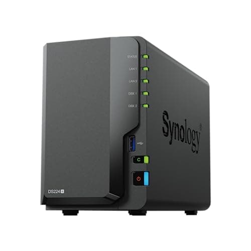 Image of Synology DS224+ 2 Bay NAS Desktop: Efficient Storage Solution