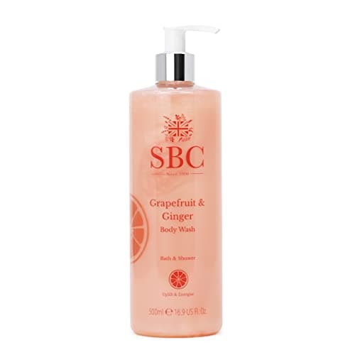 Image of SBC Skincare Grapefruit & Ginger Body Wash - 500ml | Moisturising Body Wash For The Family | Vegan Friendly Shower Cream | Cleansing Shower Gel For Men And Women