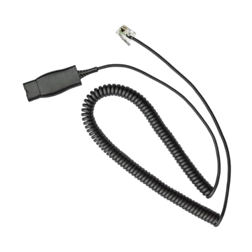 Image of HIS Headset Adapter Cable Compatible with Plantronics QD Headset to Avaya 9600 1600 J100 Series IP Phones: 9608 9610 9620 9630 9640 9641 9650 9670 1608 1616 J179