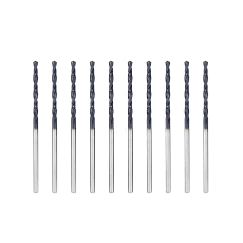 Image of Hilpaty Cobalt Drill Bits 1.5mm x 10pcs M35 HSS Drill Bit for Metal, AlTiN Coating, Standard DIN 338 (1.5mm x 40mm x 10pcs)