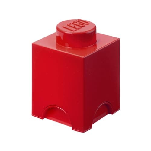Image of LEGO Storage Brick 1, Red