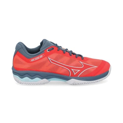 Image of Mizuno Unisex Wave Exceed Light CC Tennis Shoe, Fiery Coral 2/White/China Blue, 7 UK