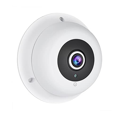 Image of REVODATA 5MP POE IP Camera Built in Microphone, Indoor Security Audio Camera fisheye 1.7mm Lens 180°, POE IR Night Vision P2P CCTV Video Cam H.265 Motion Detection (IF04-P-Audio-HS)