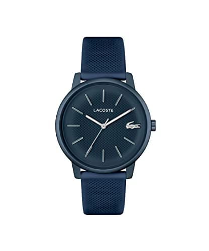 Image of Lacoste Analogue Quartz Watch for Men LACOSTE.12.12 Move Collection with Blue Silicone Bracelet - 2011241
