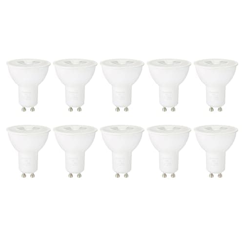 Image of Amazon Basics LED GU10 Spotlight Bulb, 3W (equivalent to 35W) Warm White, Non-Dimmable (10-Pack)